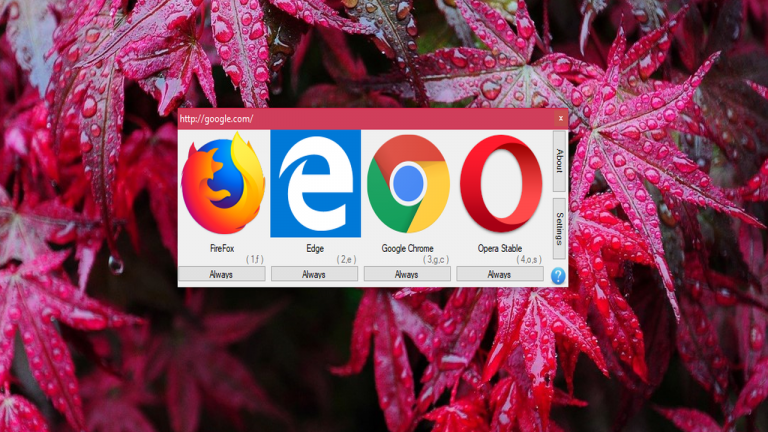 Chọn trình duyệt mặc định khi mở liên kết với Browser Select