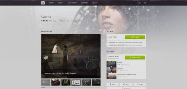 Syberia free GOG