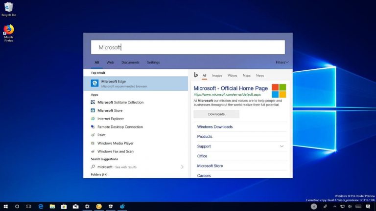 Cách kích hoạt Cortana mới trên Windows 10 Redstone 4