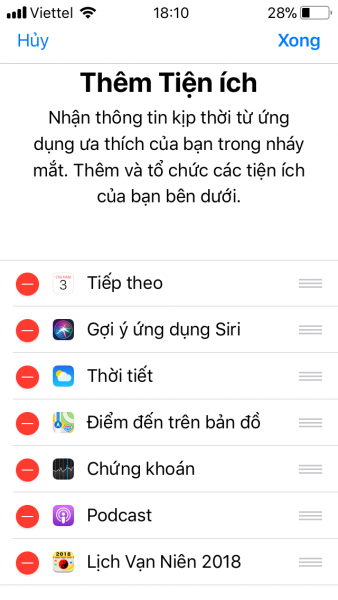 Lịch năm mới 2018 cho iOS, Android