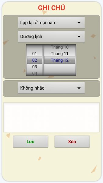 Lịch năm mới 2018 cho iOS, Android