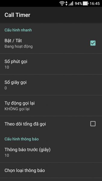 Giới hạn cuộc gọi trên Android bằng ứng dụng tiếng Việt