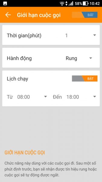 Giới hạn cuộc gọi trên Android bằng ứng dụng tiếng Việt