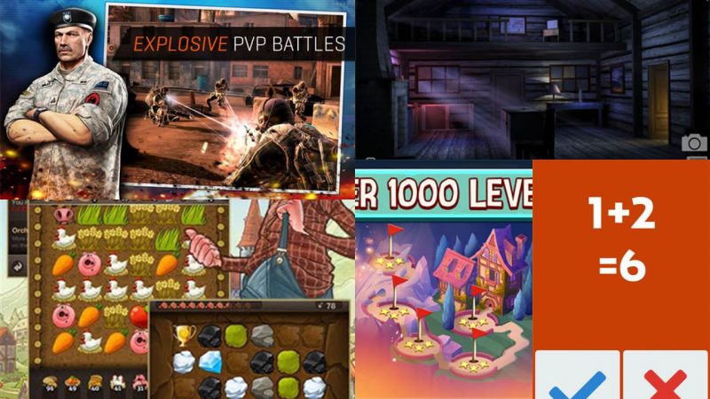 Game mobile box #13: Puzzle Craft, Cabin Escape, Solitaire Blast,…