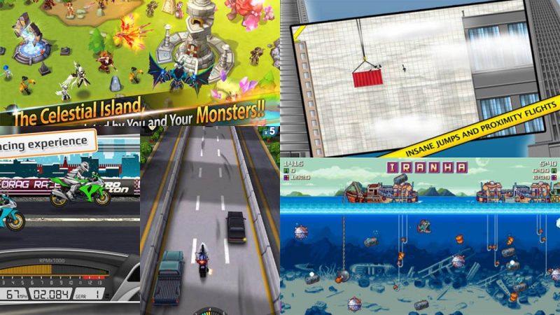 Game mobile box #28: Racing Moto, Dirty Depths, Summoners War,…