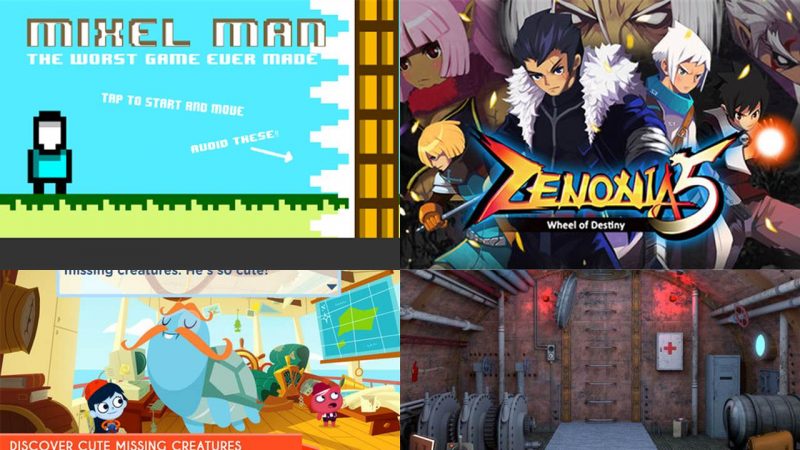 Game mobile box #30: Nautilus Escape, Mixel Man,…