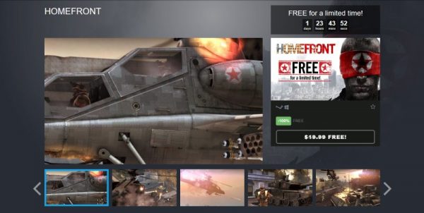 Homefront free Humble Store