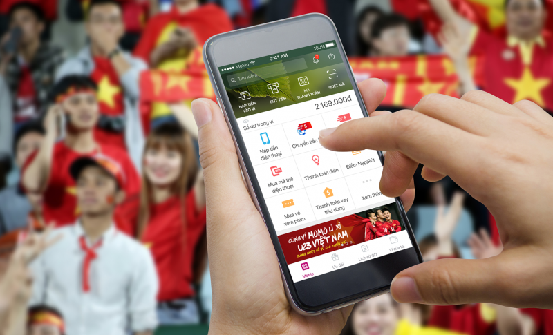 Chuyển tiền “lì xì” đội tuyển U23 Việt Nam qua ví MoMo