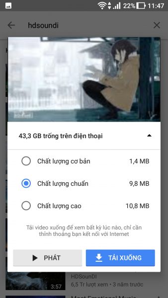 Cách xem video YouTube mượt trên Android trong mùa đứt cáp