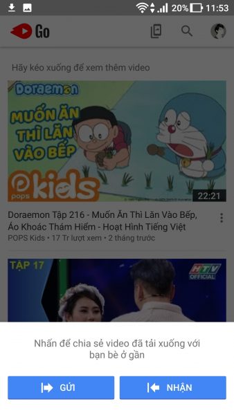 Cách xem video YouTube mượt trên Android trong mùa đứt cáp