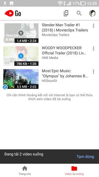 Cách xem video YouTube mượt trên Android trong mùa đứt cáp