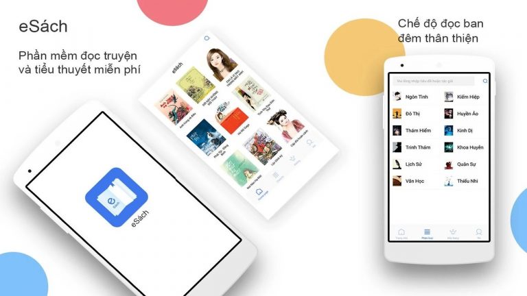 eSách: Ứng dụng đọc sách, tiểu thuyết mới trên Android