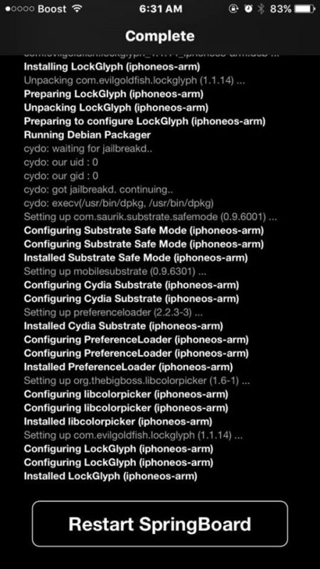 Bản jailbreak iOS 10.3.3 cho máy 64-bit được cập nhật, có Subtrate