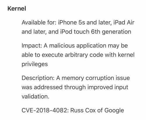 HOT: Sắp công bố lỗi bảo mật iOS 11.2, có thể sẽ có jailbreak