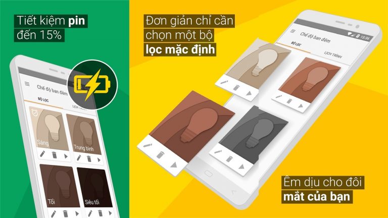 Bảo vệ mắt trước màn hình xanh trên Android (P.4)