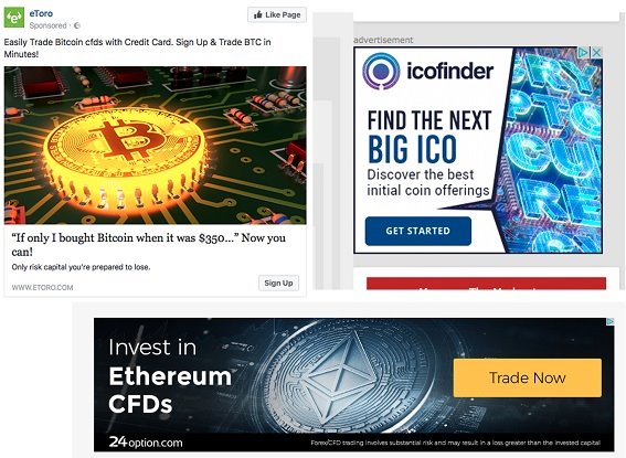 Quảng cáo tiền ảo bị cấm xuất hiện trên Facebook