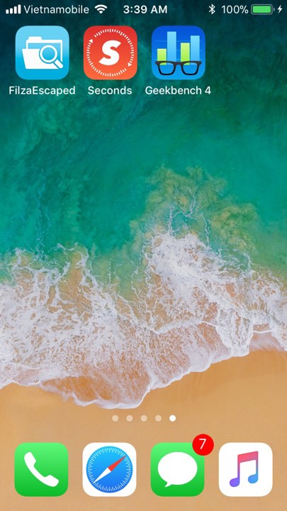 Cách làm thanh dock trong suốt trên iOS 11
