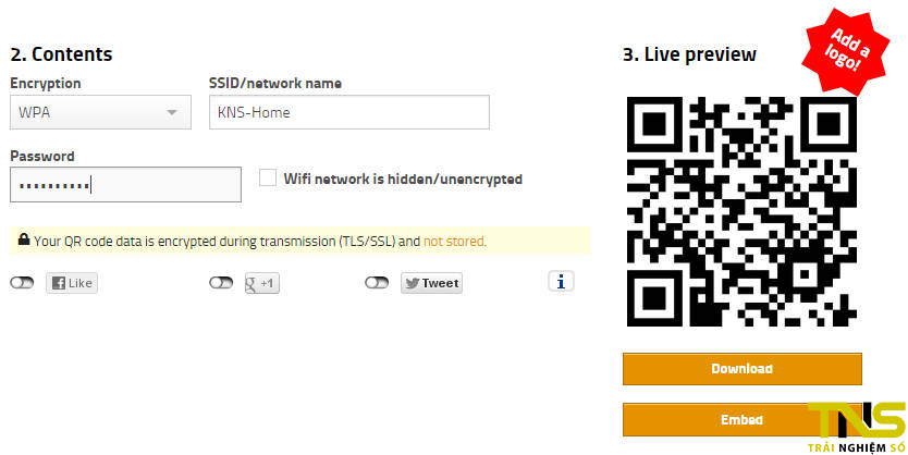 Cách tạo sticker mã QR-code để share Wi-Fi cực độc