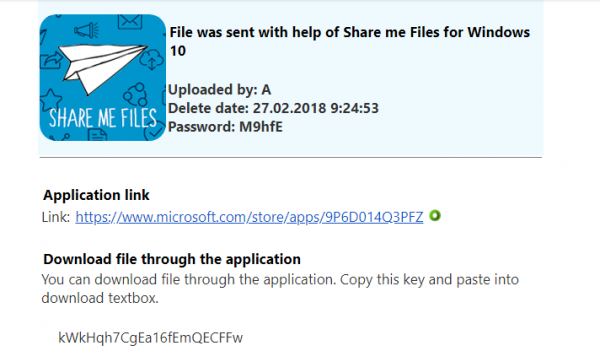 Share me Files: Ứng dụng cho bạn chia sẻ file tạm thời trên Windows 10