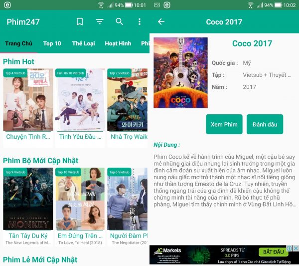 3 ứng dụng Android xem phim ngày Tết