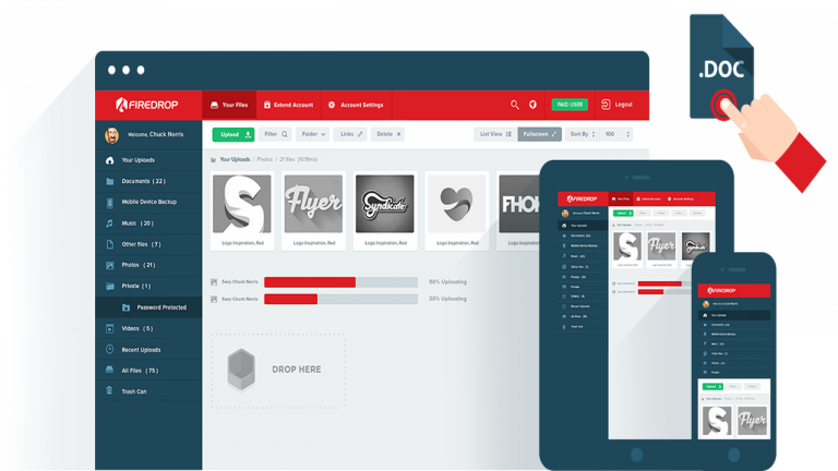 Firedrop: Dịch vụ đám mây miễn phí 20 GB lưu trữ