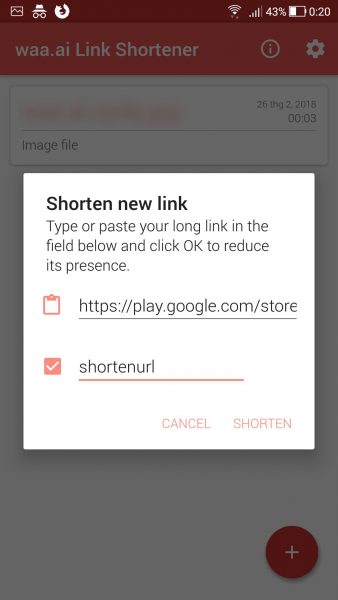 Tự động rút gọn link sau khi sao chép trên Android