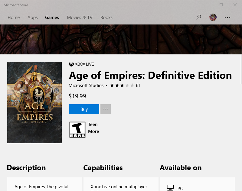 Age of Empires: Definitive Edition ra mắt, đổi store để có giá rẻ nhất