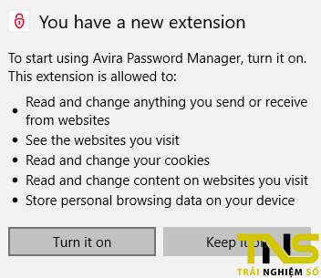 Quản lý mật khẩu trên Microsoft Edge với Avira Password Manager