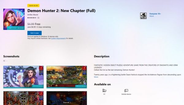 Demon Hunter 2: New Chapter free Microsoft Store