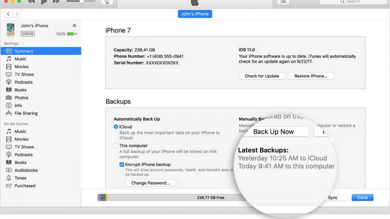 Cách đổi thư mục sao lưu iPhone bằng iTunes trên máy tính