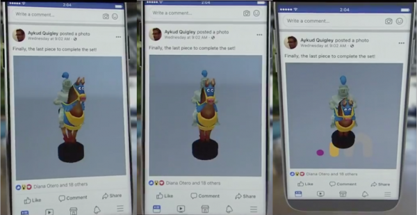 Facebook đưa hình ảnh 3D, thực tế ảo VR và AR xuất hiện trên News Feed