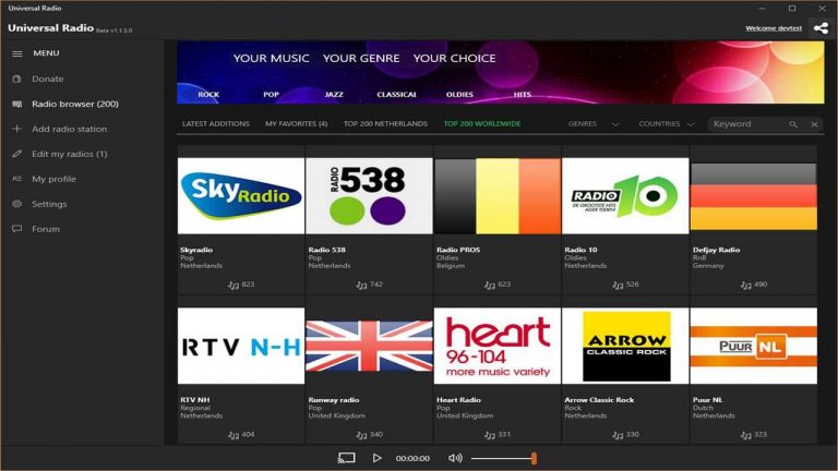 Nghe 5.500 kênh radio miễn phí trên Windows 10 và điện thoại