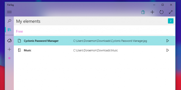 FileTag: Truy cập nhanh file và thư mục trên Windows qua thẻ được gắn