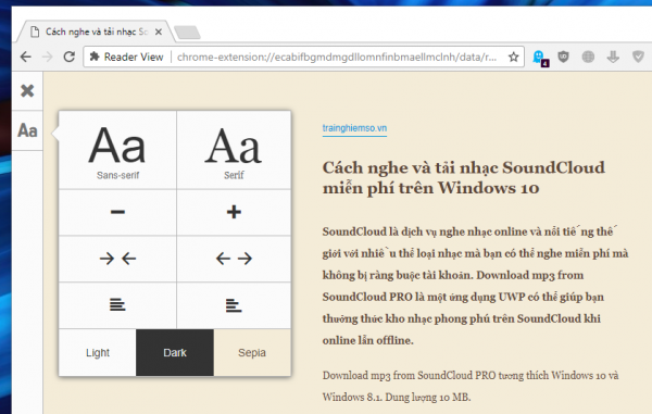 Top 4 tiện ích mở rộng bật Reader mode cho Chrome