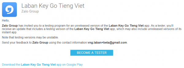 Laban Key đã hỗ trợ tính năng gõ từ bằng vuốt phím