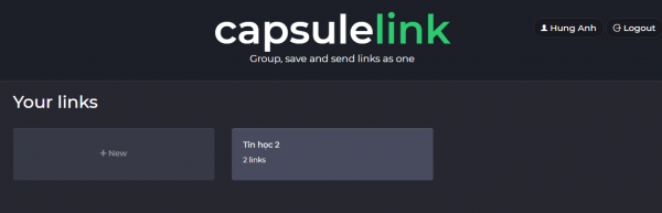 CapsuleLink: Chia sẻ link theo nhóm miễn phí