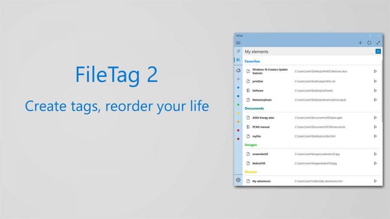 FileTag: Truy cập nhanh file và thư mục trên Windows qua thẻ được gắn