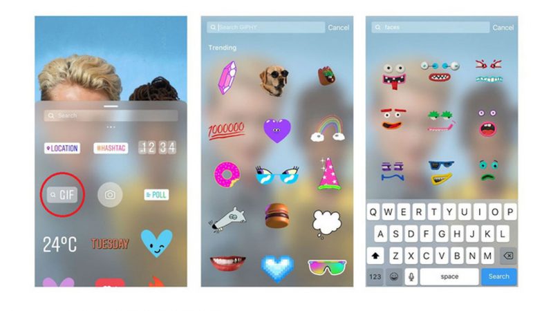 Tính năng chia sẻ ảnh GIF không còn tồn tại ở ứng dụng Instagram lẫn Snapchat