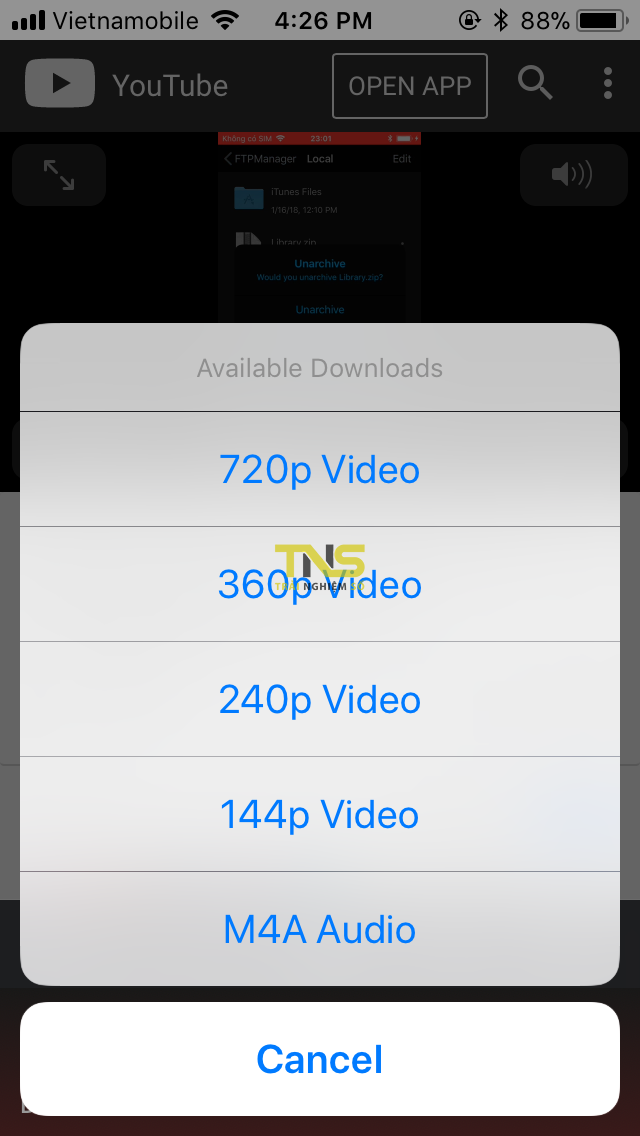 Cách cài tweak ProTube miễn phí trên iOS 11