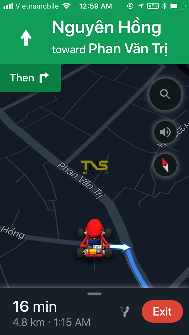 Cách mở chế độ Mario chỉ đường trên Google Maps