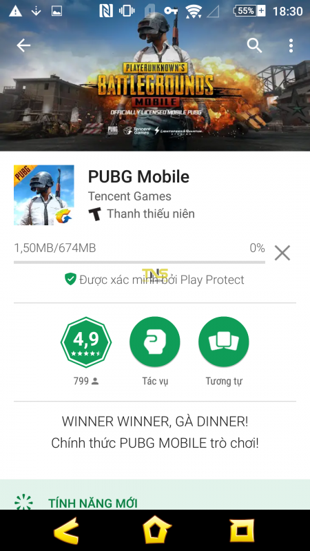 Cách tải PUBG Mobile trực tiếp trên chợ ứng dụng Play Store