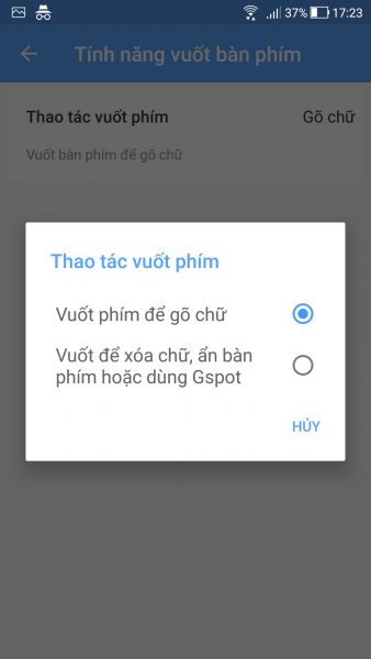 Laban Key đã hỗ trợ tính năng gõ từ bằng vuốt phím