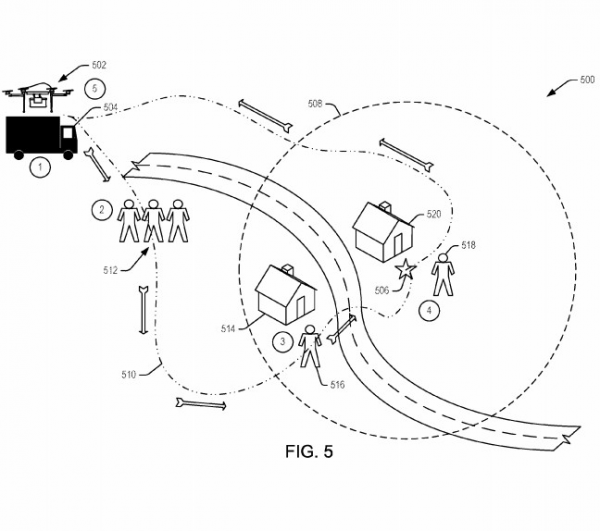 Amazon delivery drone patent