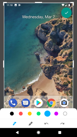 Android P thêm nhiều công cụ Markup khi bạn chụp màn hình