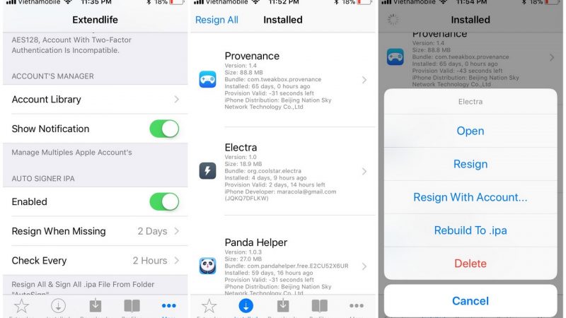 Cách tự động gia hạn chữ ký số cho app trên iOS 11