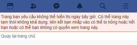 Facebook đã khóa tính năng tạo trang cá nhân Load Page