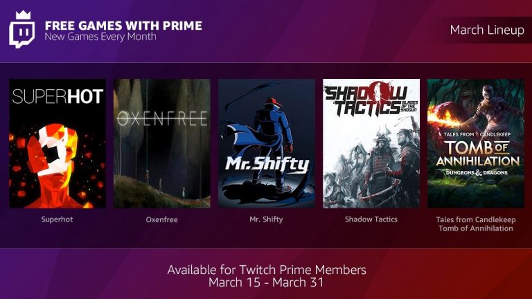 Người dùng Twitch Prime được tặng game miễn phí hàng tháng