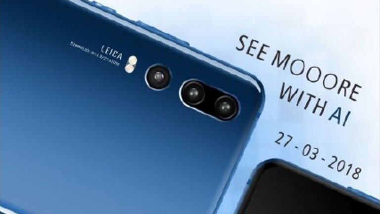 Rò rỉ hình ảnh mẫu điện thoại P20 của Huawei có đến 3 camera sau và hỗ trợ AI