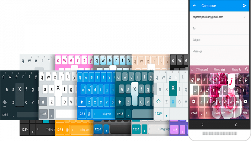 Laban Key đã hỗ trợ tính năng gõ từ bằng vuốt phím