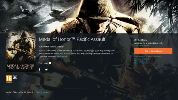 Medal of Honor: Pacific Assault free Origin
